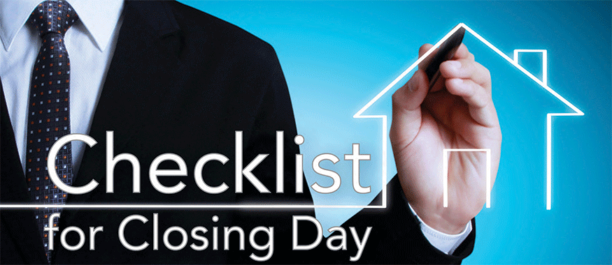 checklist for closing day
